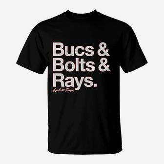 Bucs And Bolts And Rays T-Shirt - Thegiftio UK