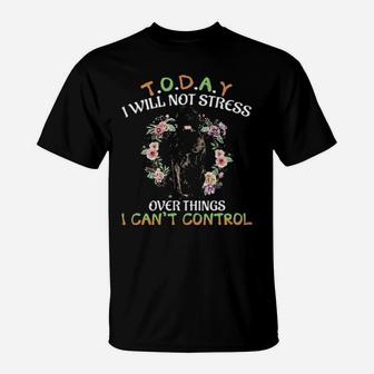 Bull Mastiff Today I Will Not Stress Over Things I Can't Control T-Shirt - Monsterry AU