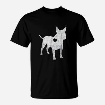 Bull Terrier I Love My Bull Dog Lover T-Shirt | Crazezy