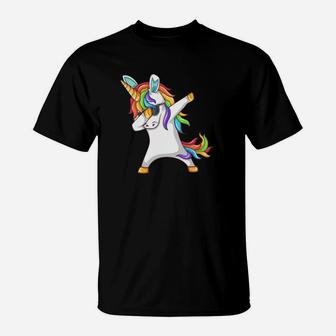 Bunny Eared Unicorn Dab Humorous Easter T-Shirt - Thegiftio UK