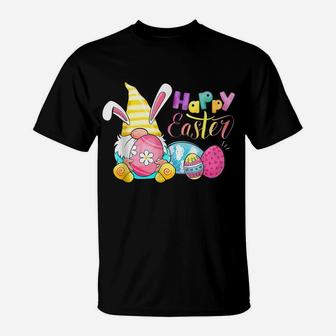Bunny Gnome Rabbit Eggs Hunting Happy Easter Day Funny T-Shirt | Crazezy UK