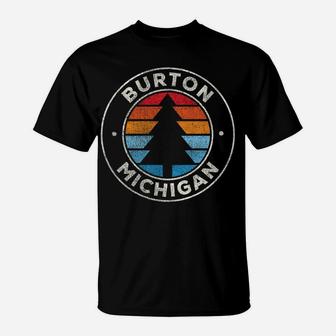 Burton Michigan Mi Vintage Graphic Retro 70S T-Shirt | Crazezy UK