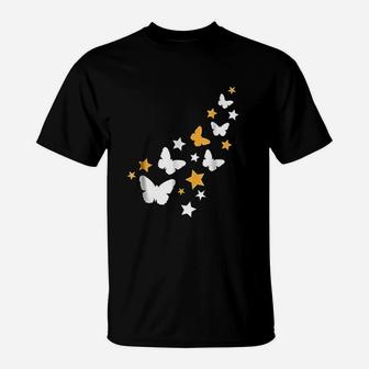 Butterflies With Stars T-Shirt | Crazezy AU