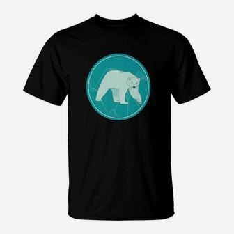 C L Mayers Art Chill Out Polar Bear Minimalist T-Shirt - Thegiftio UK