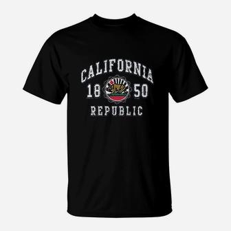 California Republic Bear State Flag T-Shirt | Crazezy