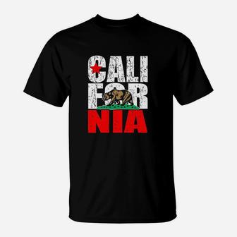 California State Flag Bear T-Shirt | Crazezy