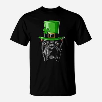 Cane Corso St Patrick's Day Irish Leprechaun Cane Corso T-Shirt - Monsterry