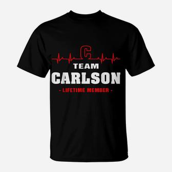 Carlson Surname Proud Family Team Carlson Lifetime Member T-Shirt | Crazezy UK