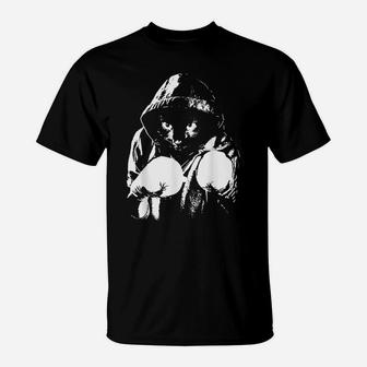 Cat Boxing | Creative Animal Lovers Cool Boxer Gift T-Shirt | Crazezy CA