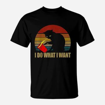 Cat I Do What I Want T-Shirt | Crazezy