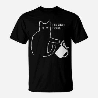 Cat I Do What I Want T-Shirt - Monsterry UK