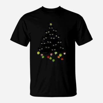 Cat Lovers Cute And Funny Holiday Tree Christmas T-Shirt | Crazezy CA