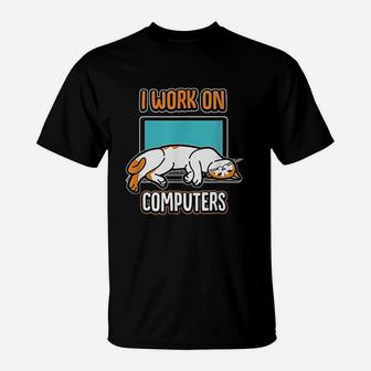 Cats And Computers T-Shirt | Crazezy