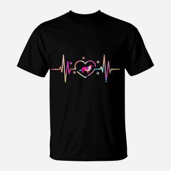 Cavalier King Charles Spaniel Mom Dad Tie Dye Heartbeat Dog T-Shirt | Crazezy CA