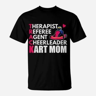 Cheerleader Kart Mom Gokart T-Shirt | Crazezy