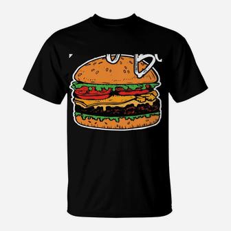 Cheeseburger Boy Funny Hamburger Fast Food Pun National Day T-Shirt | Crazezy CA