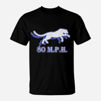 Cheetah Lovers Cat Running 80 Miles Per Hour - Animal Lover T-Shirt | Crazezy