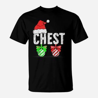 Chest Nuts Christmas Funny Matching Couple Chestnuts Xmas T-Shirt | Crazezy CA