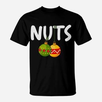 Chest Nuts Funny Matching Chestnuts Christmas Couples Nuts T-Shirt | Crazezy UK