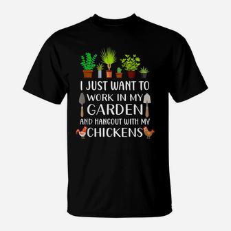 Chicken Lover Funny Gardening Shirt For Men Women, Gardener T-Shirt | Crazezy