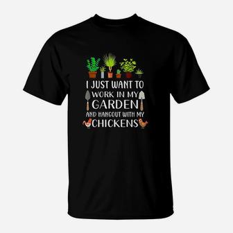 Chicken Lover Funny Gardening T-Shirt | Crazezy CA