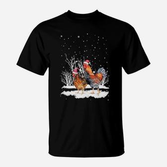 Chicken Tree Xmas T-Shirt - Monsterry