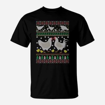 Chicken Ugly Christmas Farm Animal Funny Holiday Xmas Gift T-Shirt | Crazezy UK