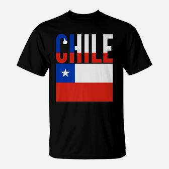 Chilean Gift - Chile Country Flag T-Shirt | Crazezy