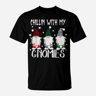Chillin With My Gnomies Christmas Pamajas Family Funny Xmas T-Shirt | Crazezy CA