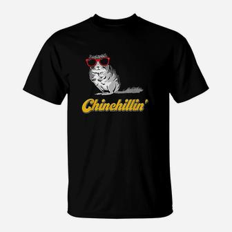 Chinchillin Funny Chinchilla T-Shirt | Crazezy