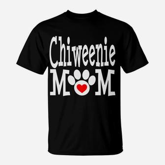 Chiweenie Mom Dog Owner Funny Cute Christmas Gift Chihuahua T-Shirt | Crazezy DE