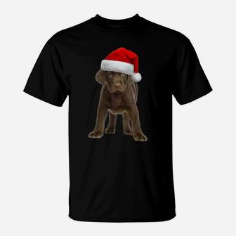 Chocolate Lab Shirt Dog Labrador Retriever Christmas Gift T-Shirt | Crazezy