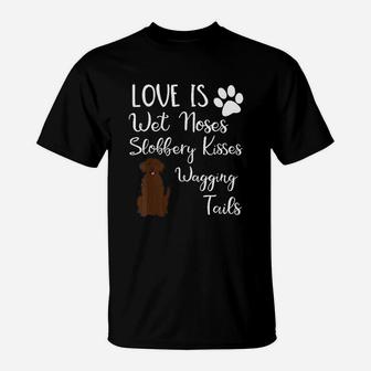 Chocolate Labrador Retriever Gifts Love My Lab Dog T-Shirt | Crazezy AU