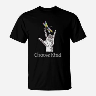 Choose Kind Dragonfly T-Shirt | Crazezy UK