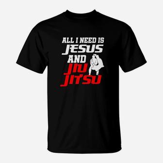 Christian Jiu Jitsu Jesus Brazilian Flag Martial Arts T-Shirt - Thegiftio UK