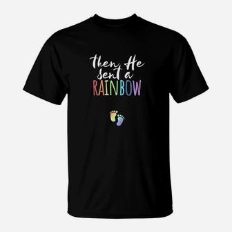 Christian Then He Sent A Rainbow Gift From God T-Shirt | Crazezy AU