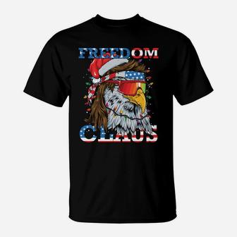 Christmas Bald Eagle Mullet Usa Patriotic Christmas Eagle T-Shirt | Crazezy