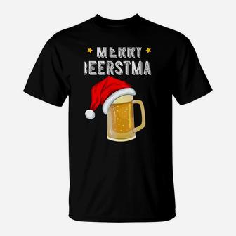 Christmas Beer Merry Beerstmas Drinking Team Squad Ale Party Sweatshirt T-Shirt | Crazezy