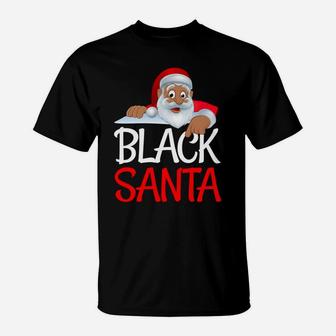 Christmas Black Lives Matter Santa African Design Sweatshirt T-Shirt | Crazezy CA