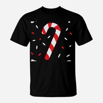 Christmas Candy Cane Sweet But Twisted Funny Christmas Xmas Sweatshirt T-Shirt | Crazezy UK
