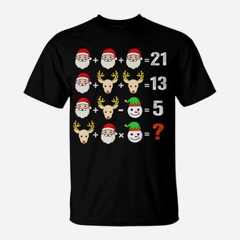 Christmas Math Teacher Shirt Women Men Funny Christmas Kids T-Shirt | Crazezy AU
