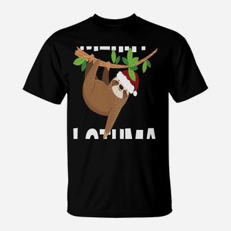 Christmas Merry Slothmas Sloth Animal Design Sweatshirt T-Shirt | Crazezy AU