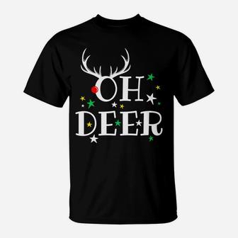 Christmas Oh Deer Funny Pun Parody Design T-Shirt | Crazezy DE