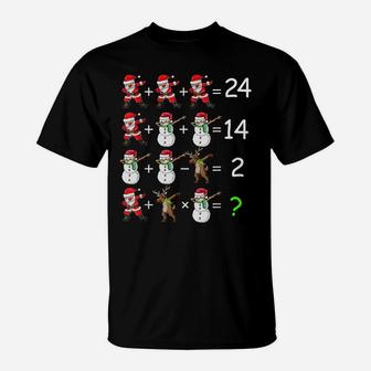 Christmas Order Of Operations Quiz Math Teacher Snowman T-Shirt | Crazezy UK
