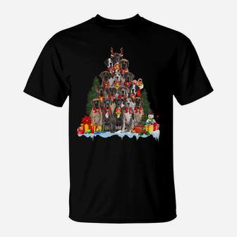 Christmas Pajama Great Dane Xmas Tree Gifts Dog Dad Mom Sweatshirt T-Shirt | Crazezy