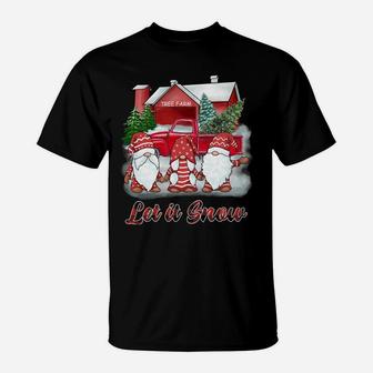 Christmas Shirts Let It Snow Gnome Womens Kids Christmas Sweatshirt T-Shirt | Crazezy CA