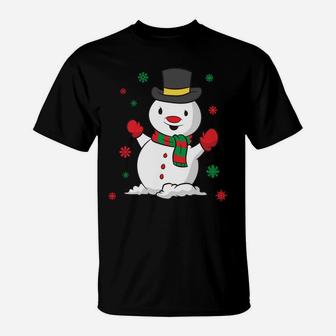 Christmas Snowman Funny Xmas Snowman T-Shirt | Crazezy UK