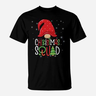 Christmas Squad Funny Xmas Gnome Family Matching Pajamas T-Shirt | Crazezy
