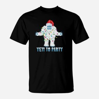 Christmas Yeti To Party Sweatshirt Cute Yeti For Christmas T-Shirt | Crazezy AU