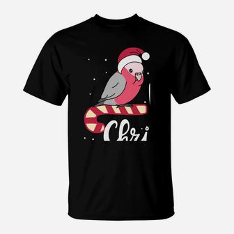 Chubby Galah Cockatoo Merry Christmas Kawaii Parrot Sweatshirt T-Shirt | Crazezy DE